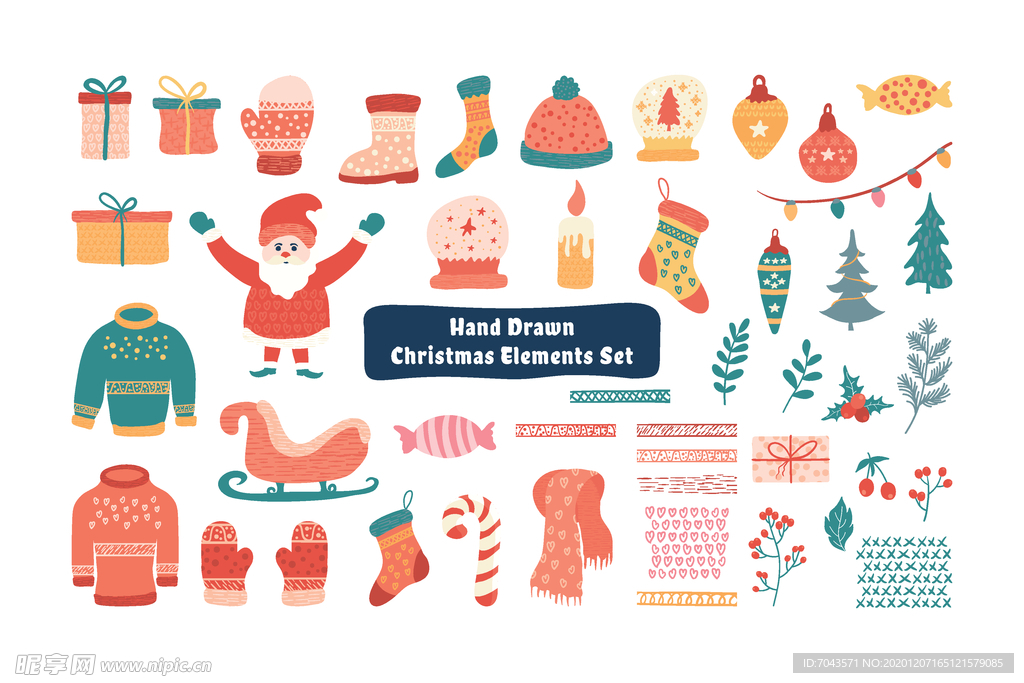 圣诞矢量元素集