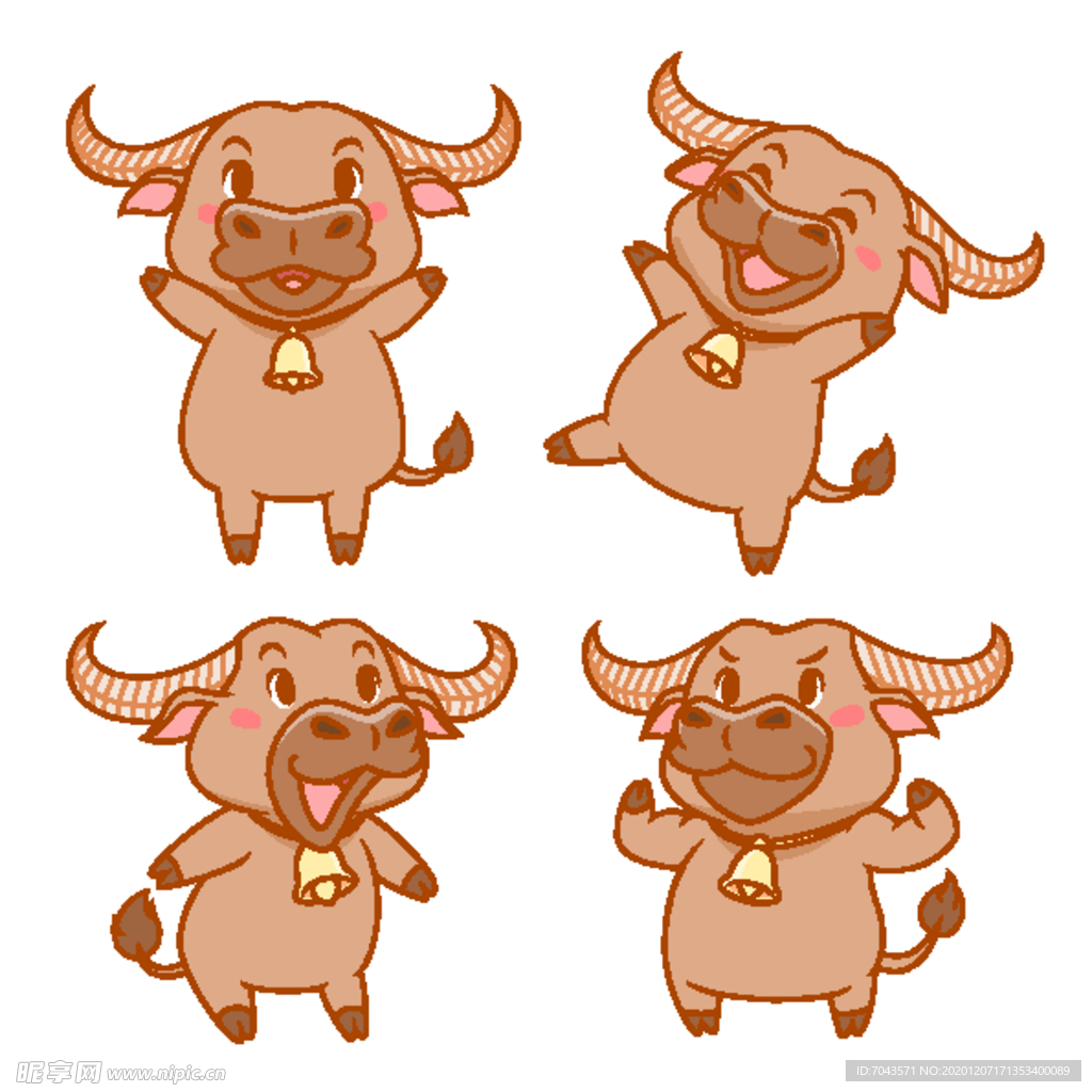 卡通牛形象