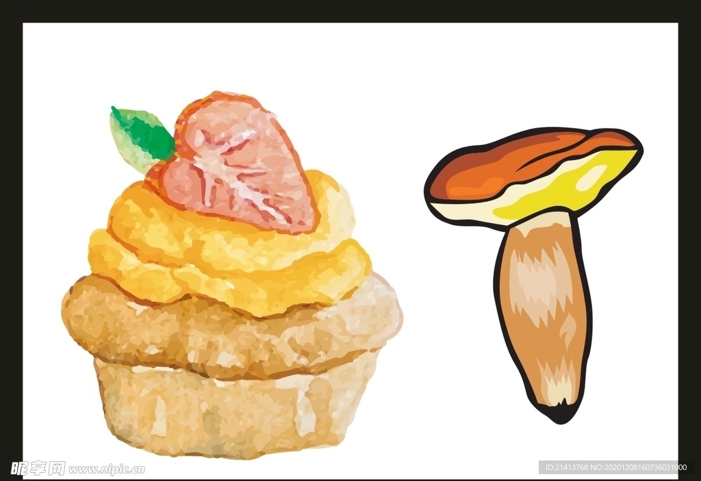 卡通美食餐饮