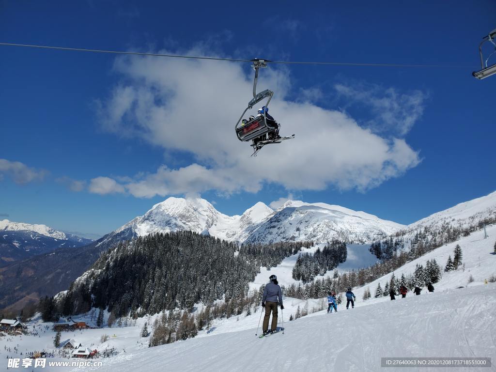 滑雪图片