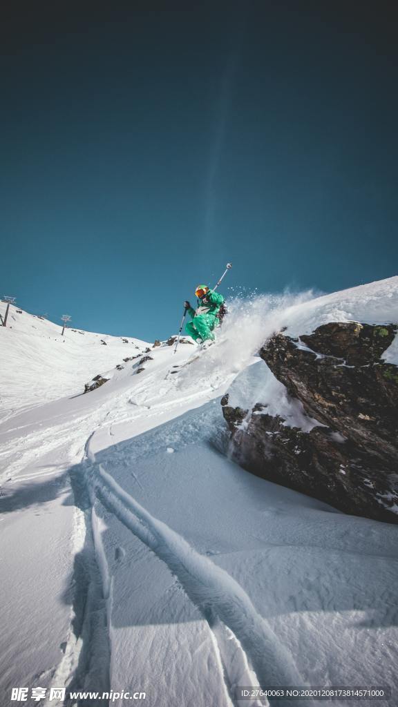 滑雪图片