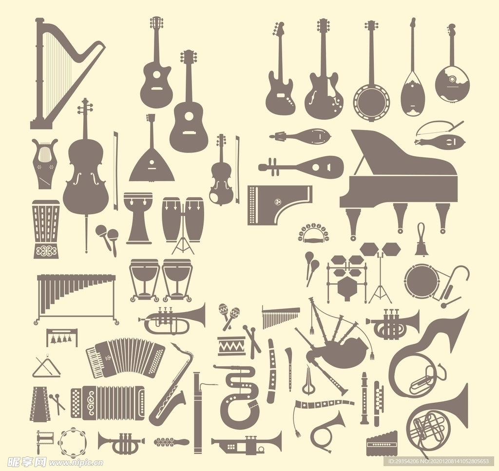 乐器矢量图形