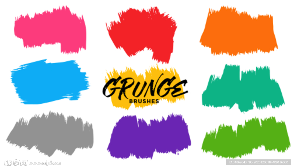 笔刷 展板背景模板