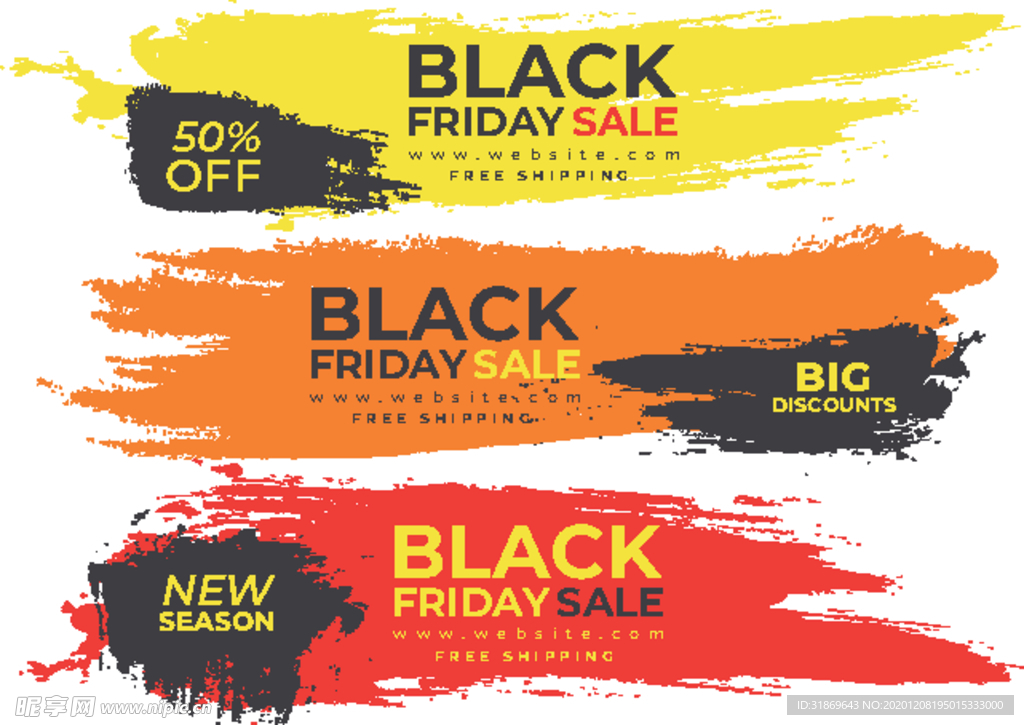 笔刷 展板背景模板