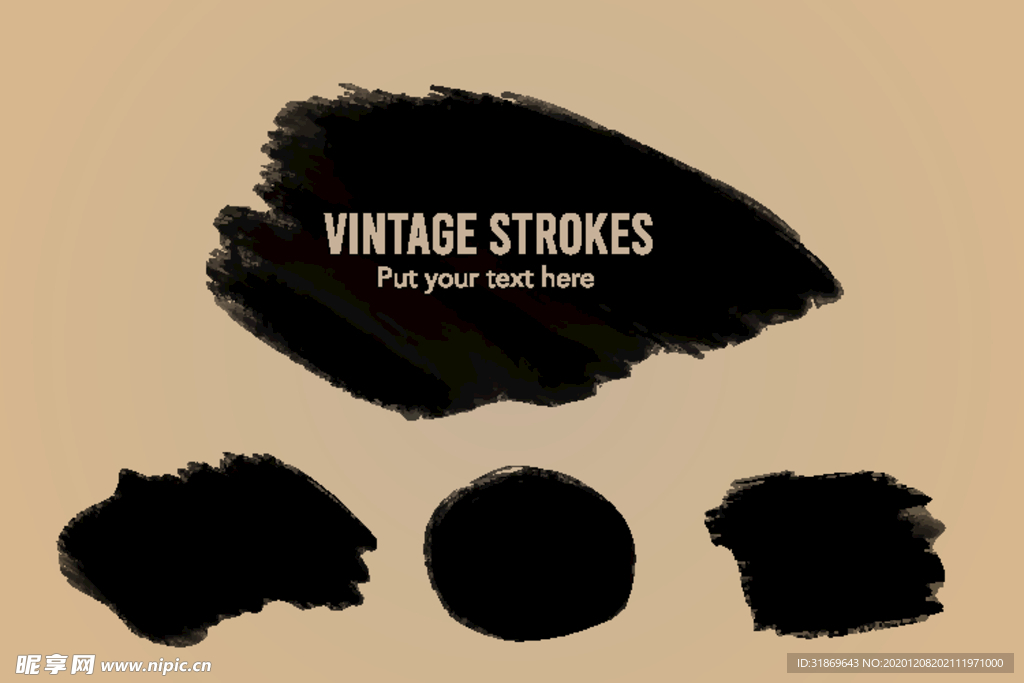 笔刷 展板背景模板