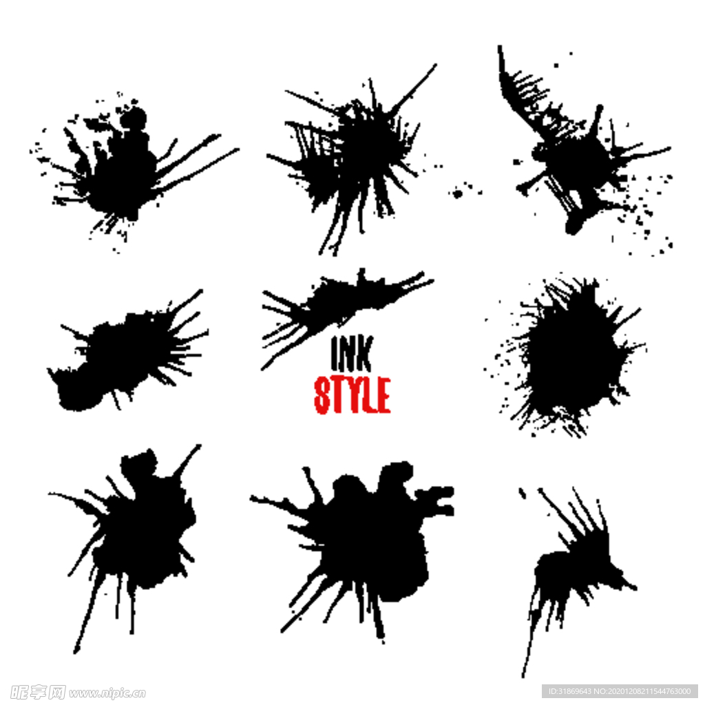 笔刷 展板背景模板