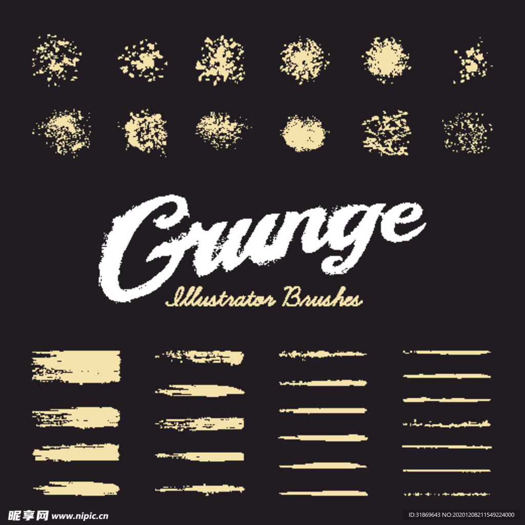 笔刷 展板背景模板