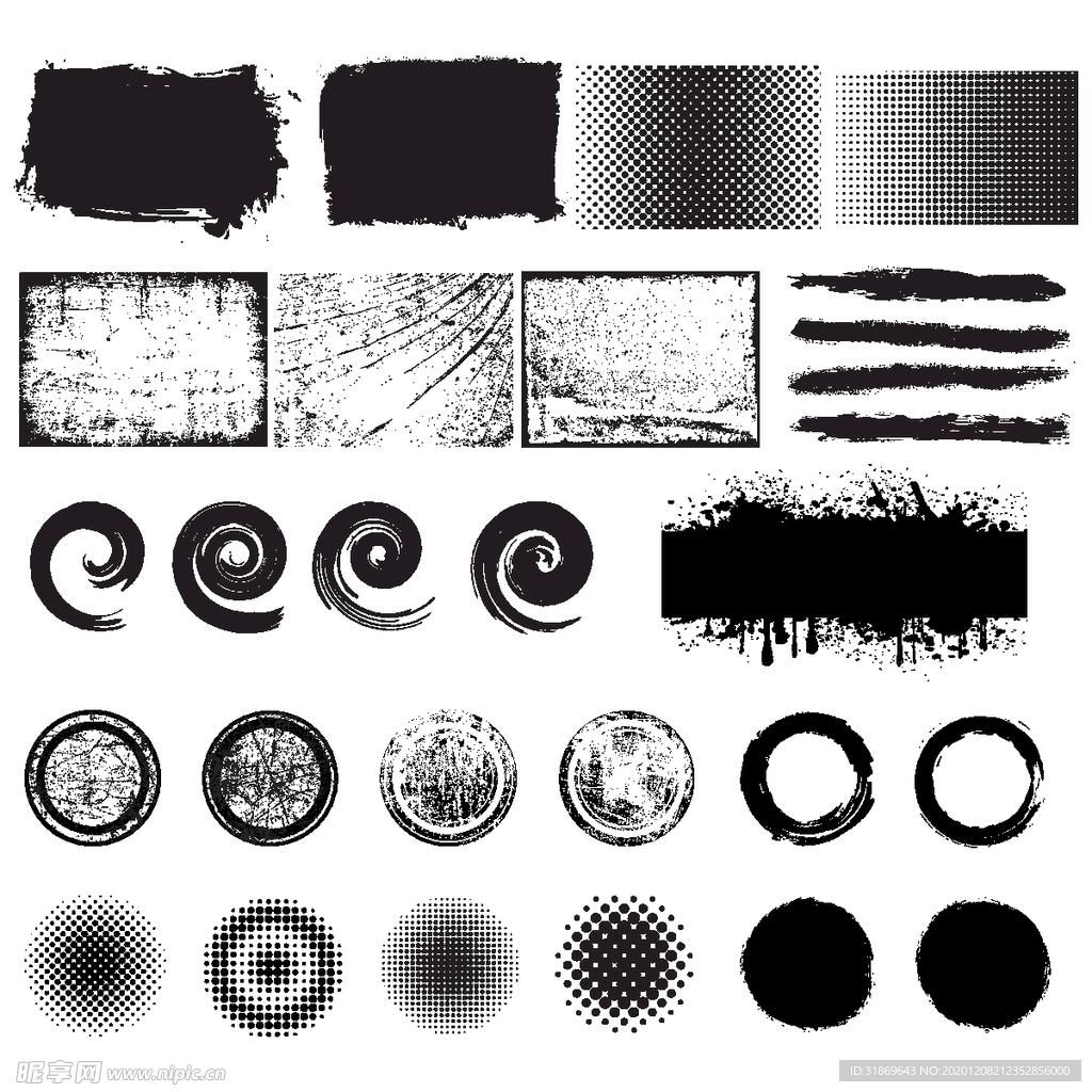 笔刷 展板背景模板