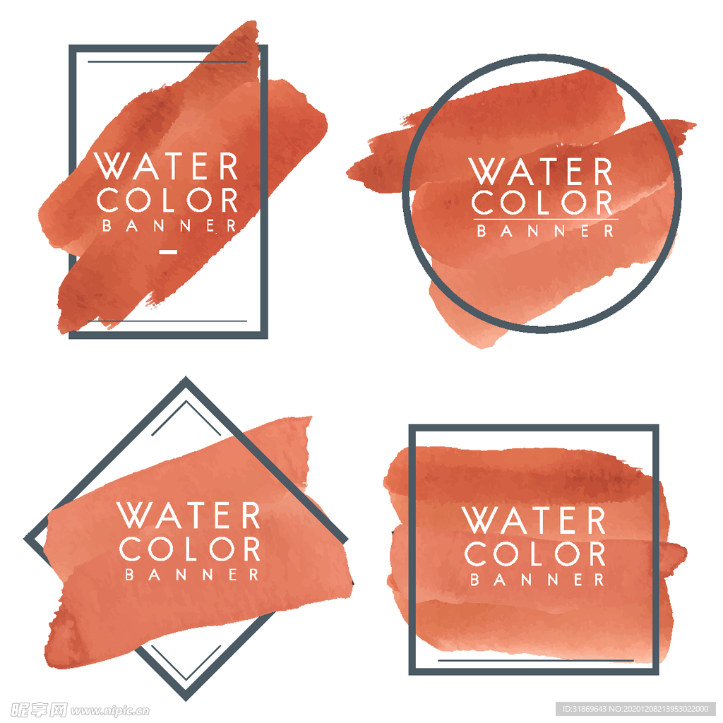 笔刷 展板背景模板