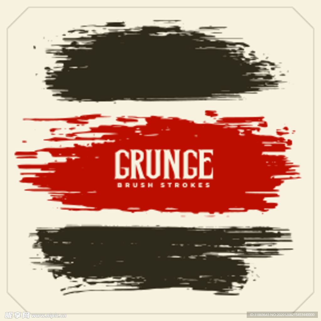 笔刷 展板背景模板