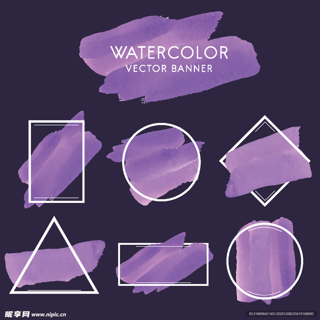 笔刷 展板背景模板