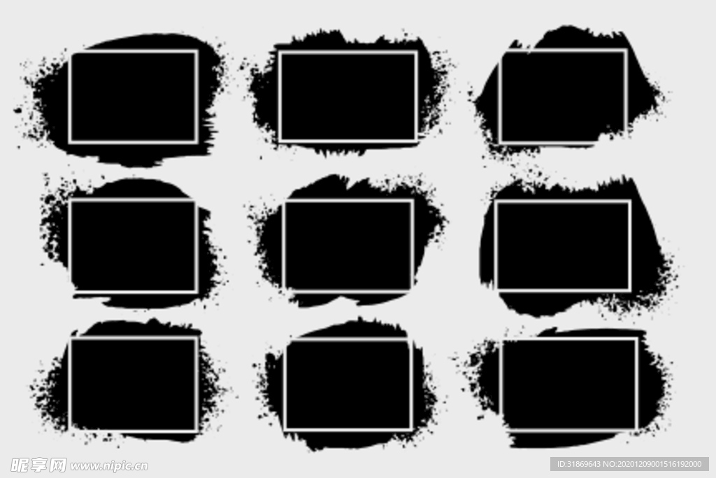 笔刷 展板背景模板