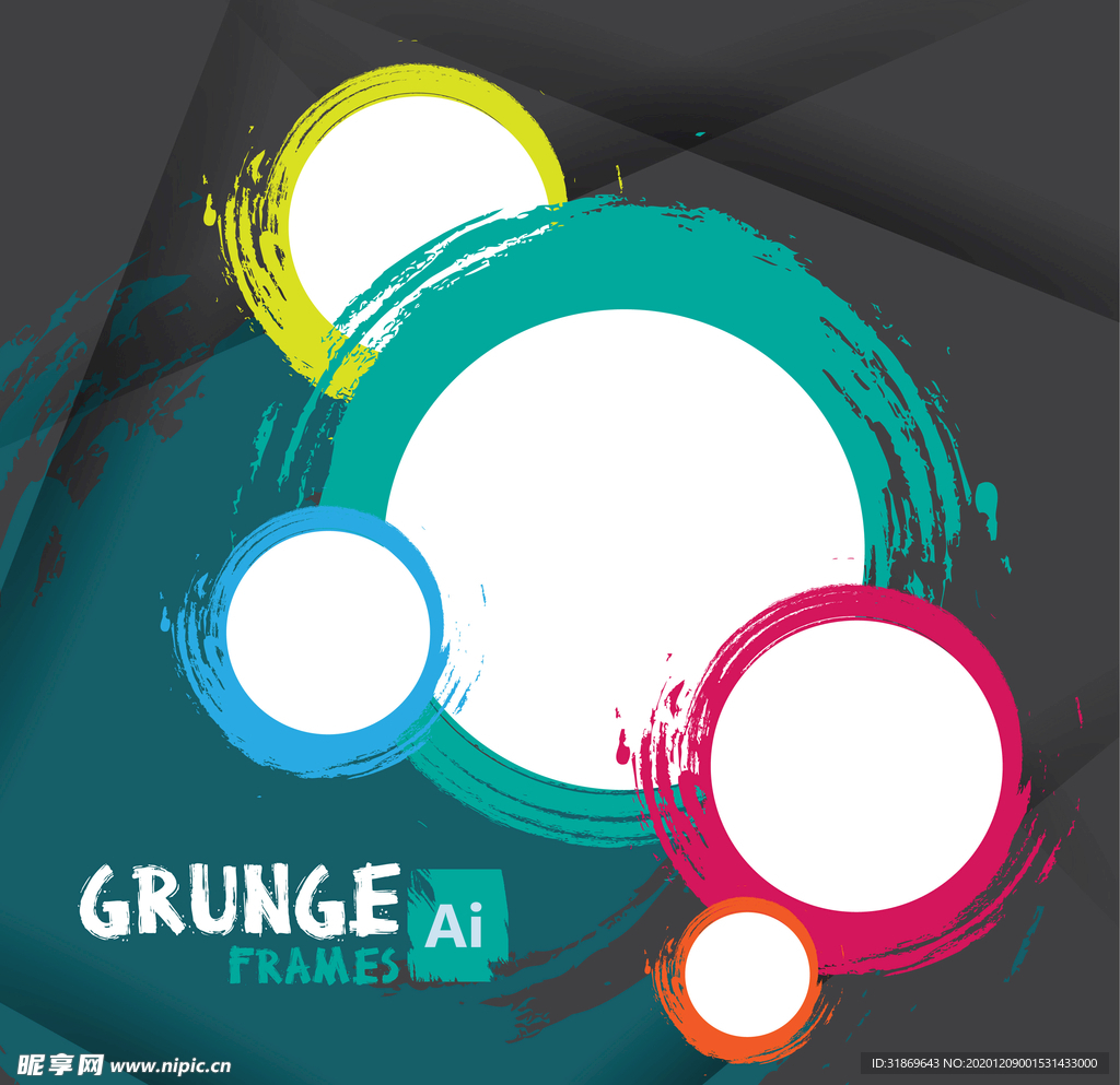 笔刷 展板背景模板