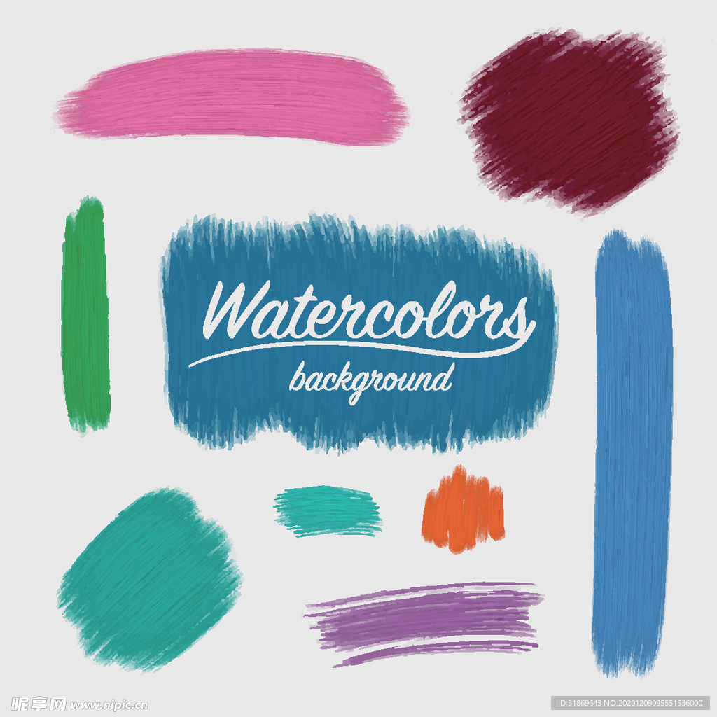 笔刷 展板背景模板