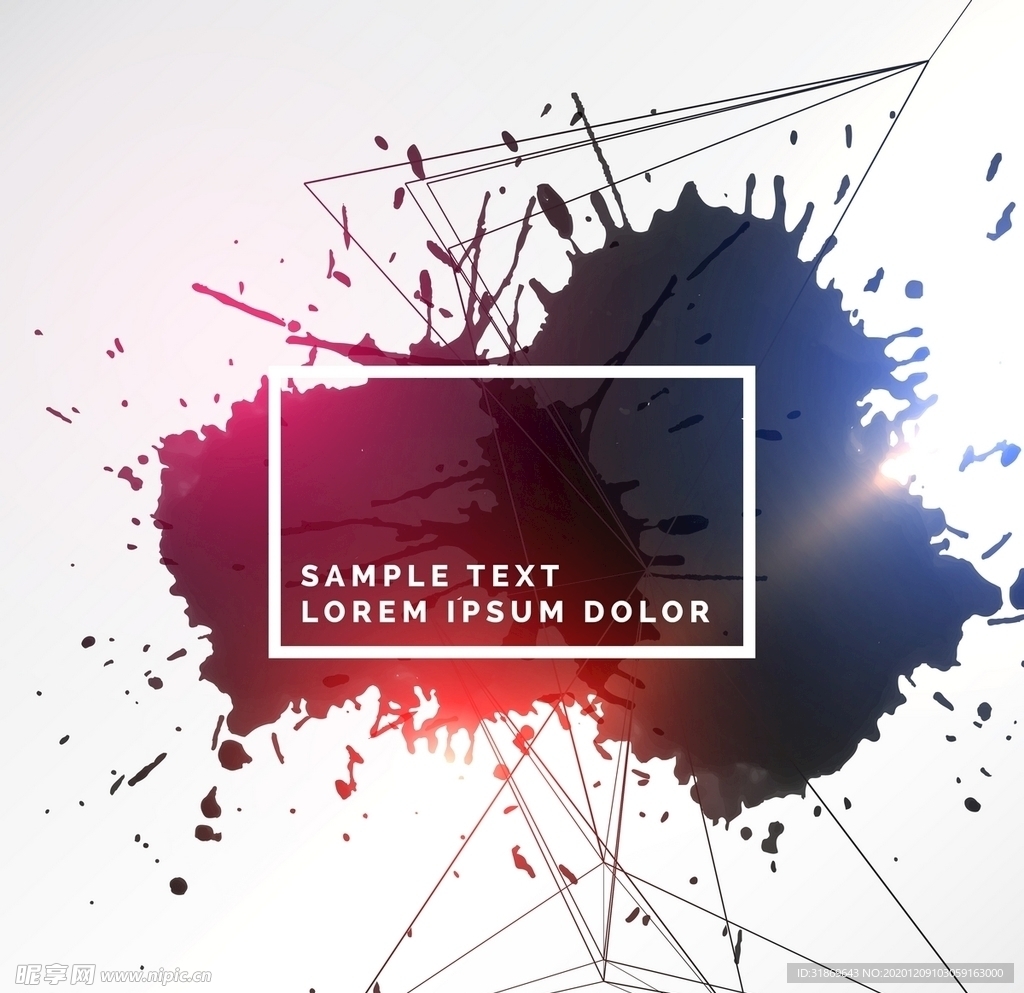 笔刷 展板背景模板