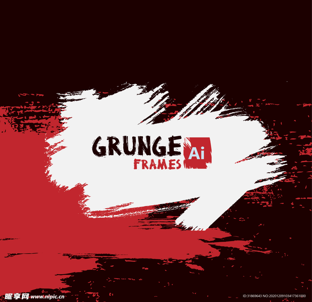 笔刷 展板背景模板