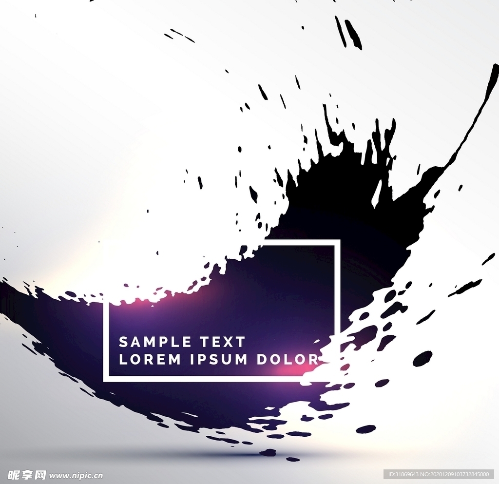 笔刷 展板背景模板