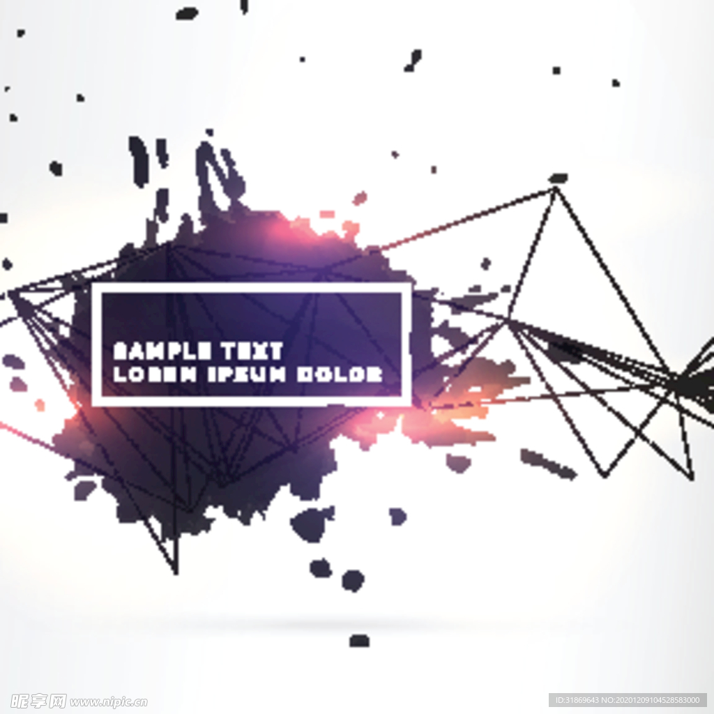 笔刷 展板背景模板