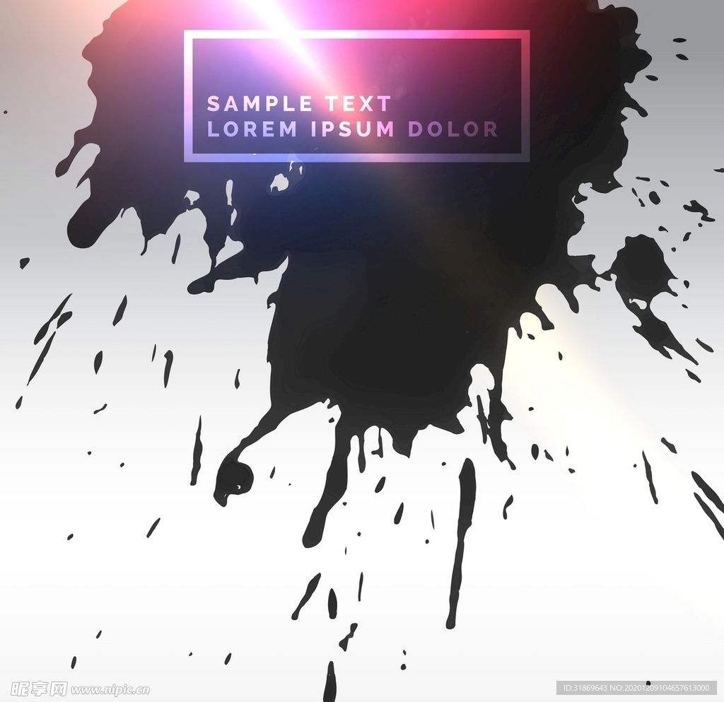 笔刷 展板背景模板