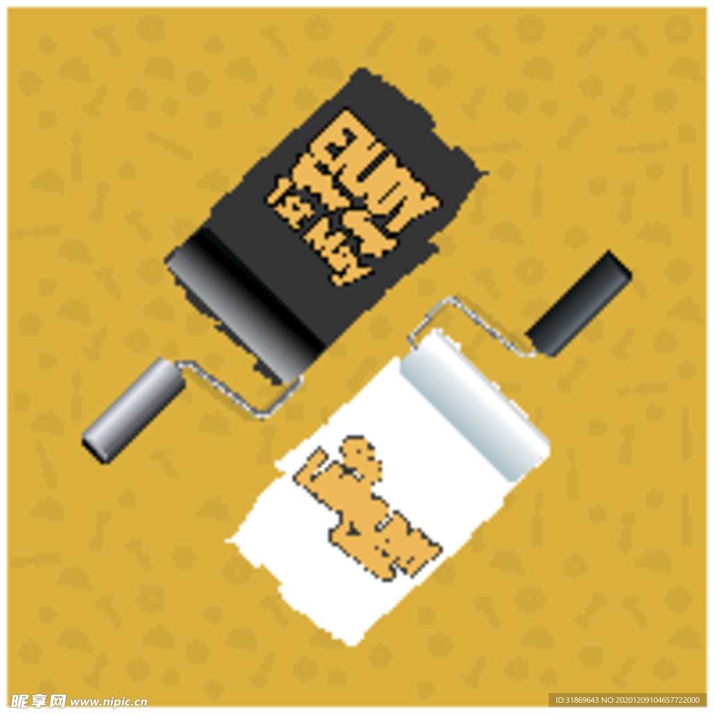 笔刷 展板背景模板