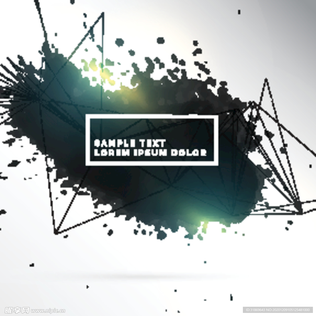 笔刷 展板背景模板