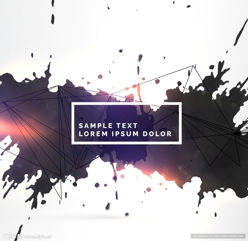 笔刷 展板背景模板