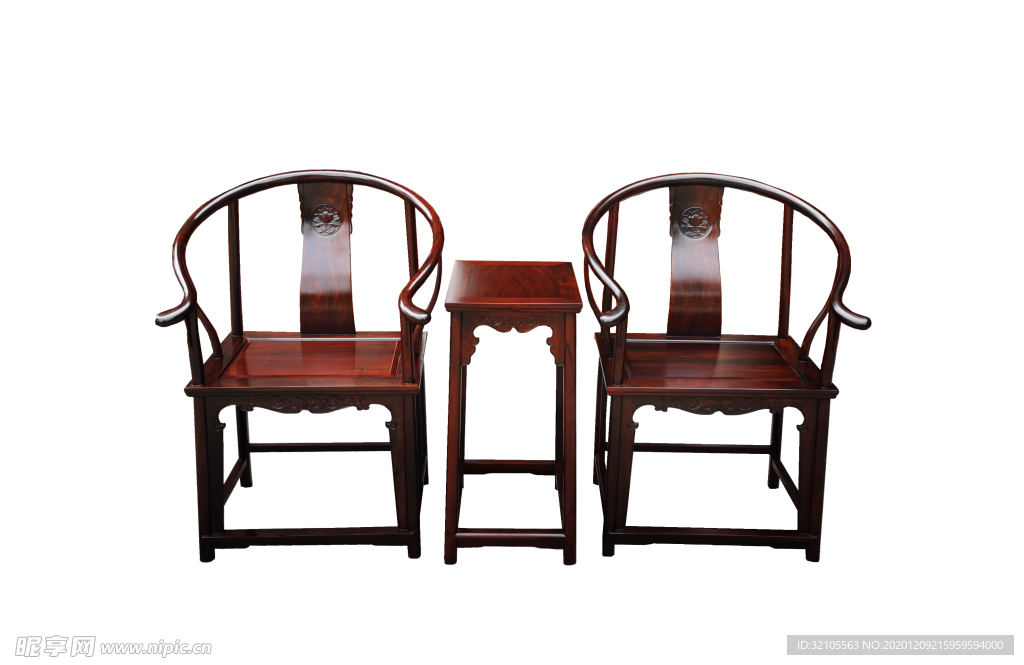 酸枝圈椅3件套