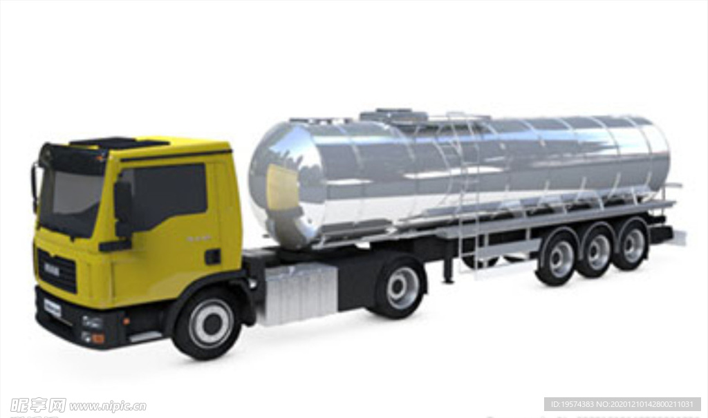 C4D 模型油罐车