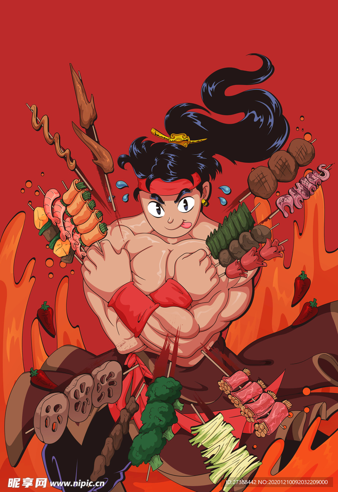 手绘美食 美食海报 美食文化