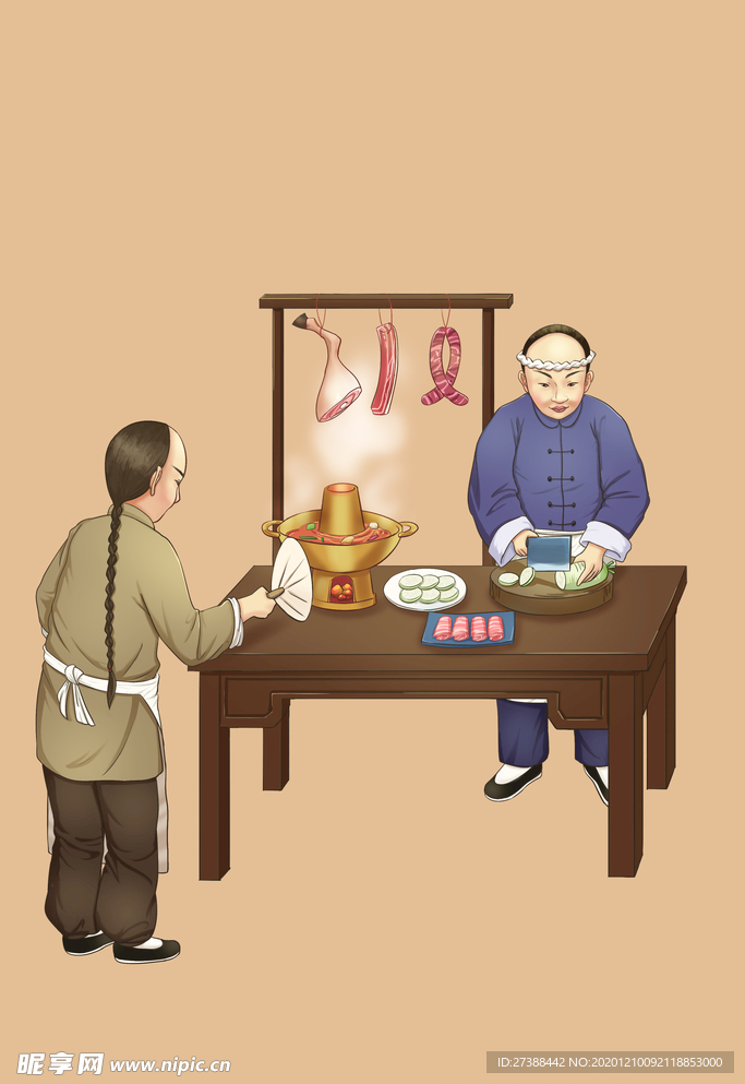 手绘美食 美食海报 美食文化