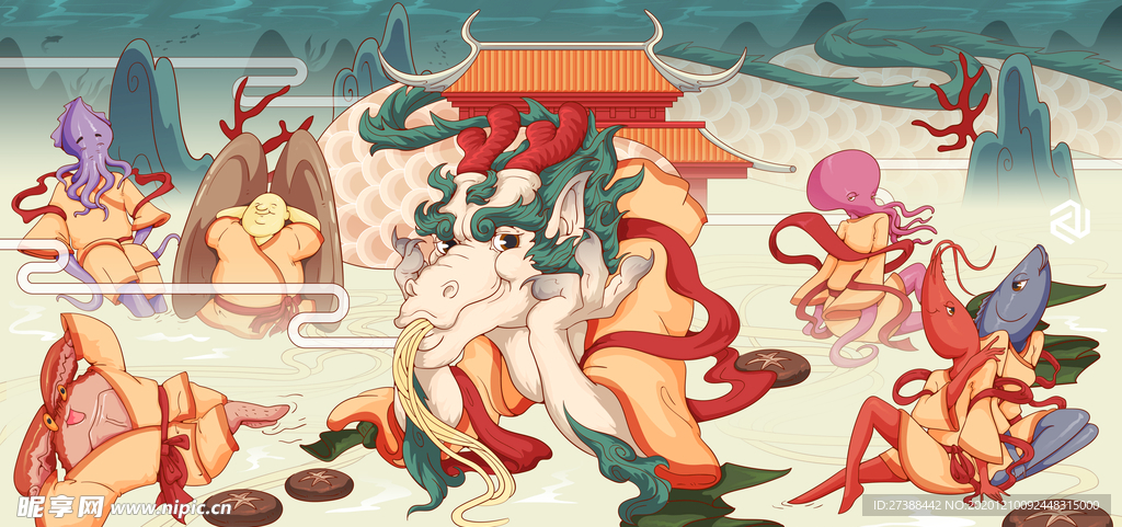 手绘美食 美食海报 美食文化