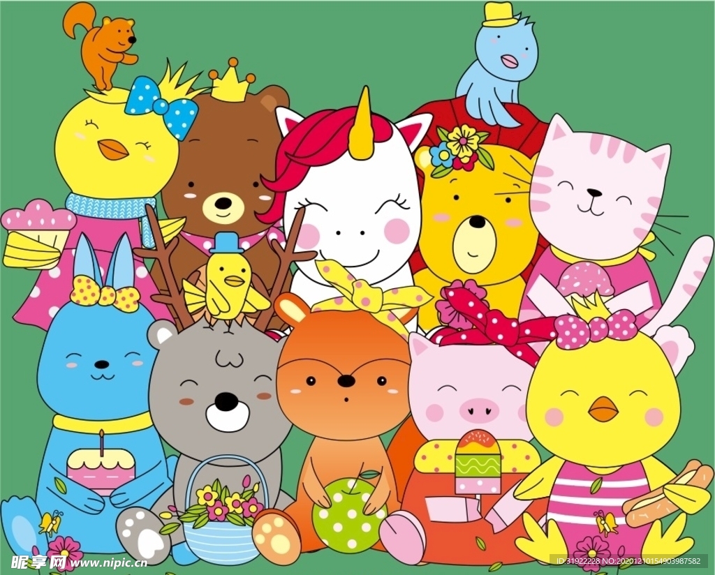 动物合影 上拾壹