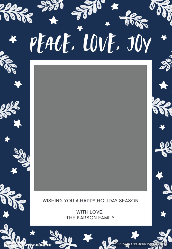 相册宝宝家庭相册节卡片模板