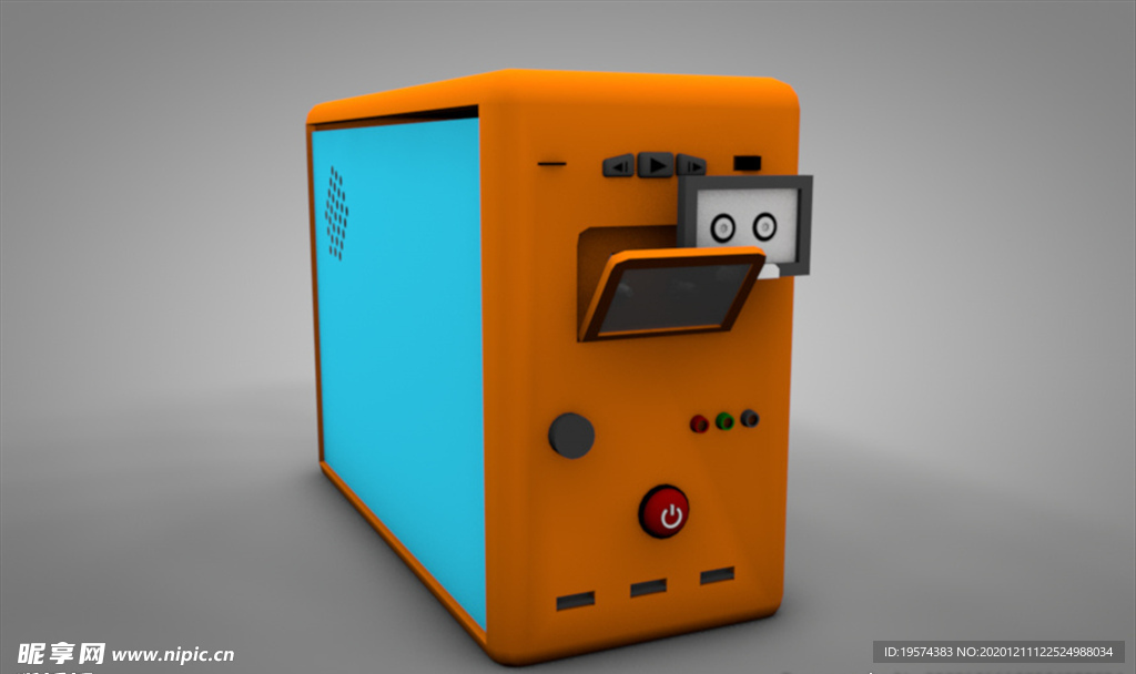 C4D 模型 电脑主机