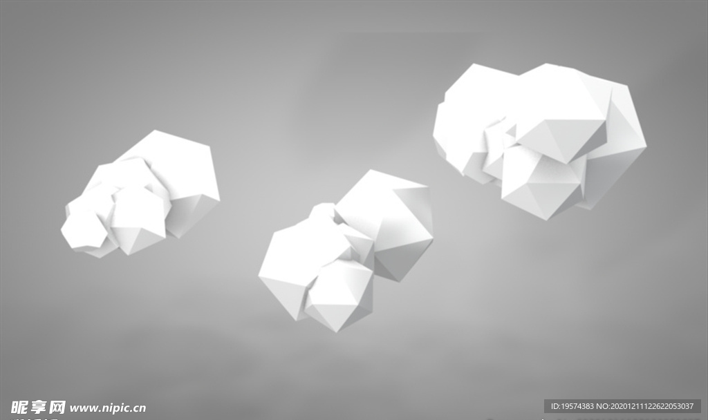 C4D 模型 几何云