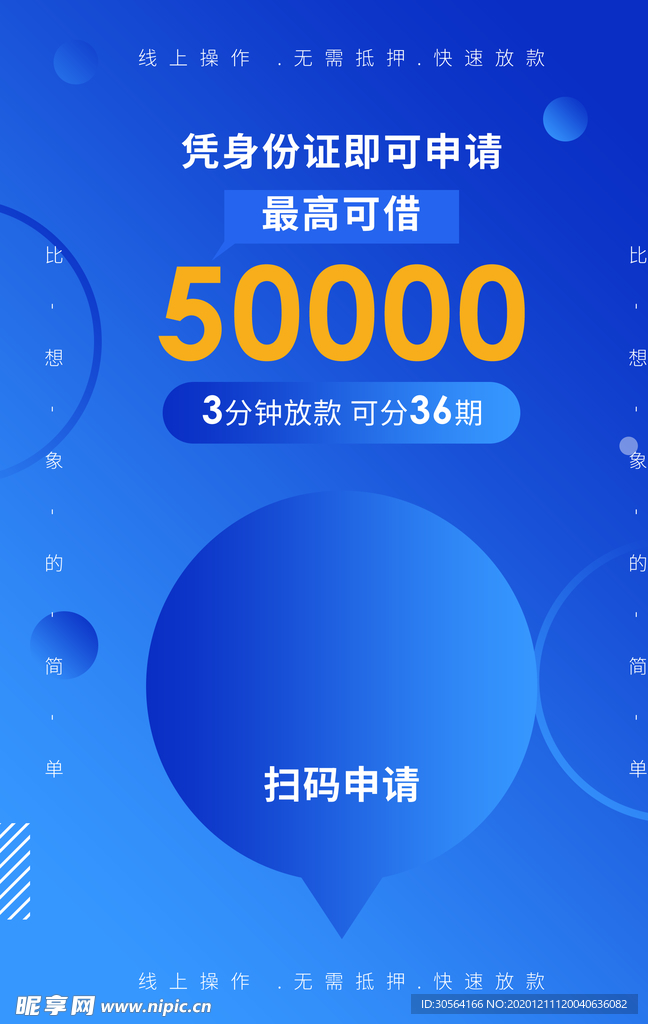 贷款分期宣传活动海报素材