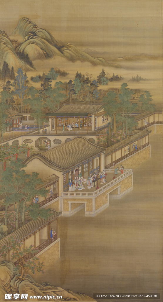 雍正十二月行乐图七月七巧