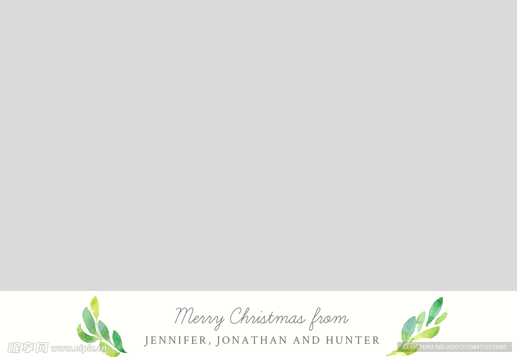 宝宝相册圣诞节节日卡片模板图片