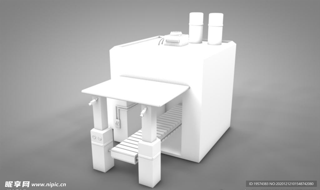 C4D 模型工厂流水线