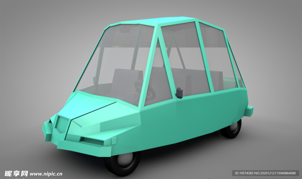 C4D 模型汽车出租车