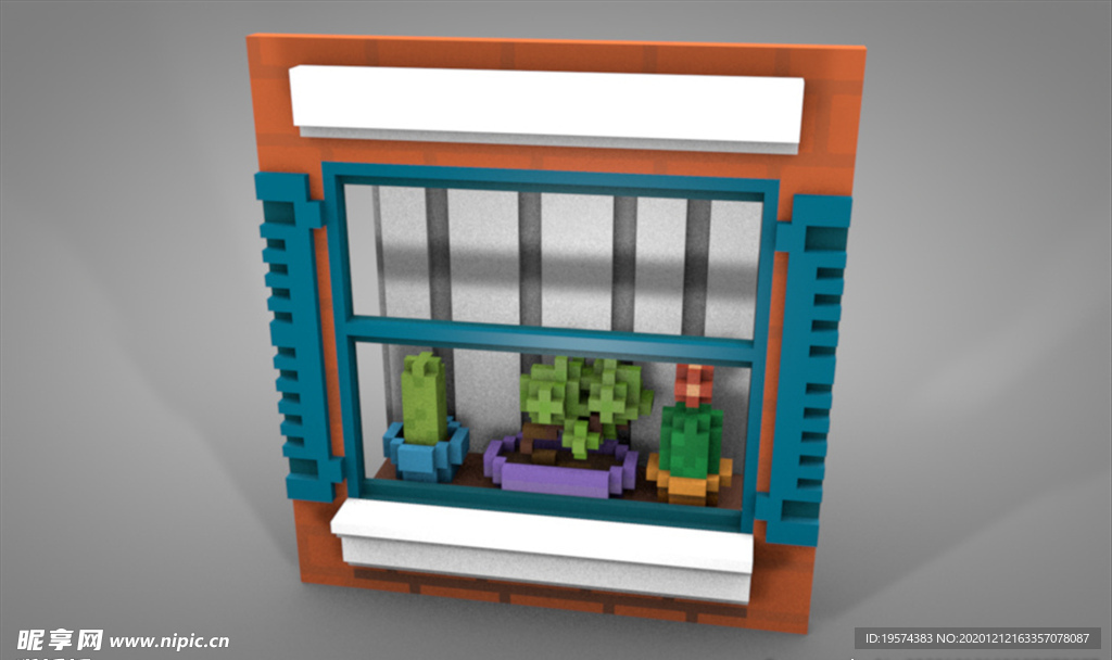 C4D 模型窗户