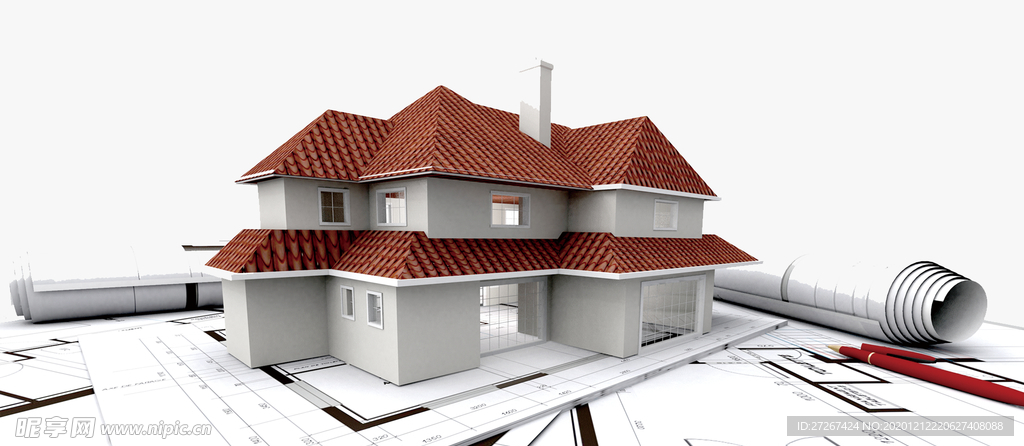 建筑结构图 房屋 别墅 房子