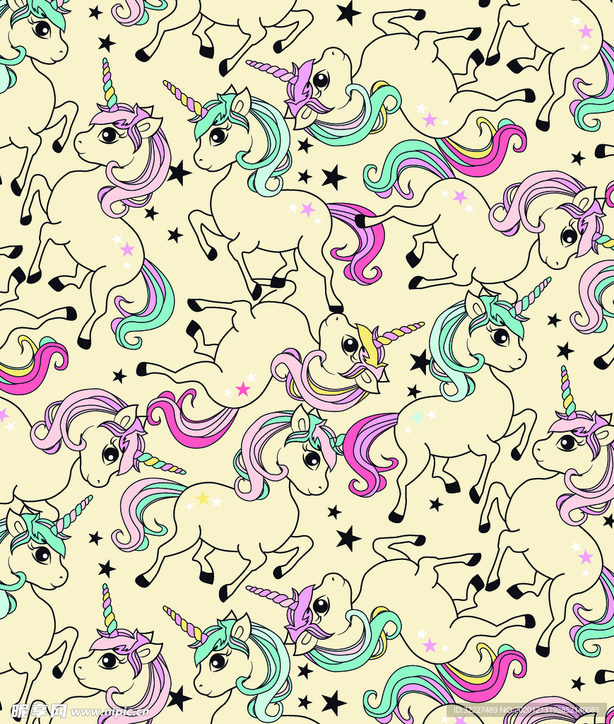 卡通 独角兽 小马