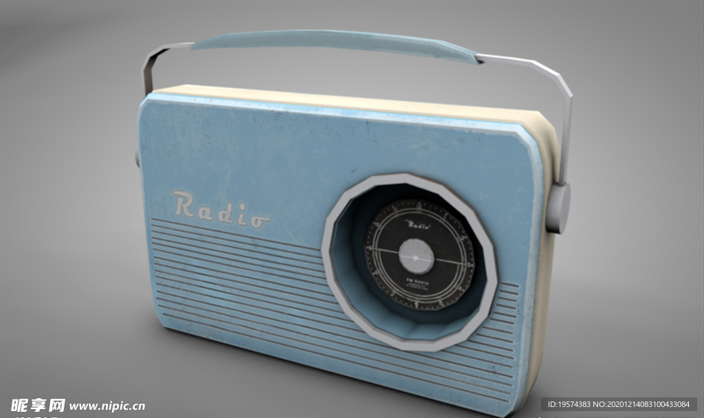 C4D 模型收音机