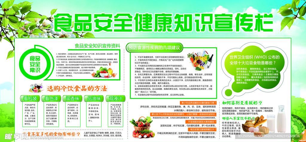 食品安全宣传栏