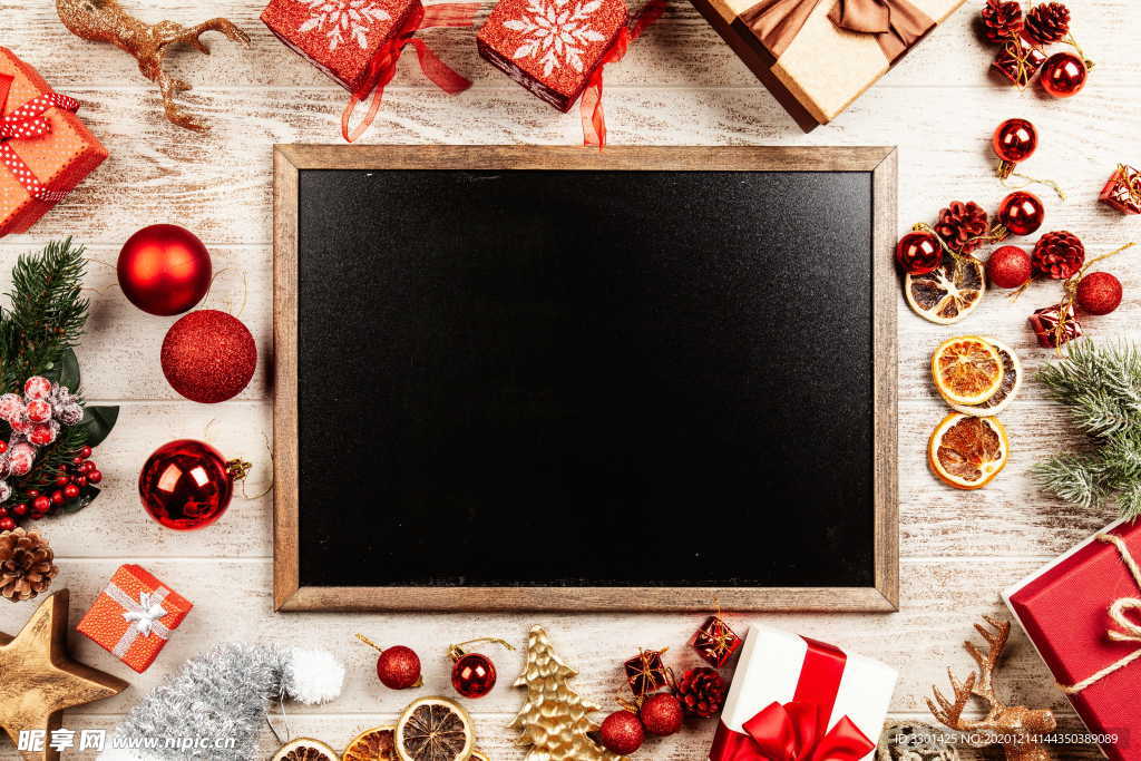 圣诞黑板框