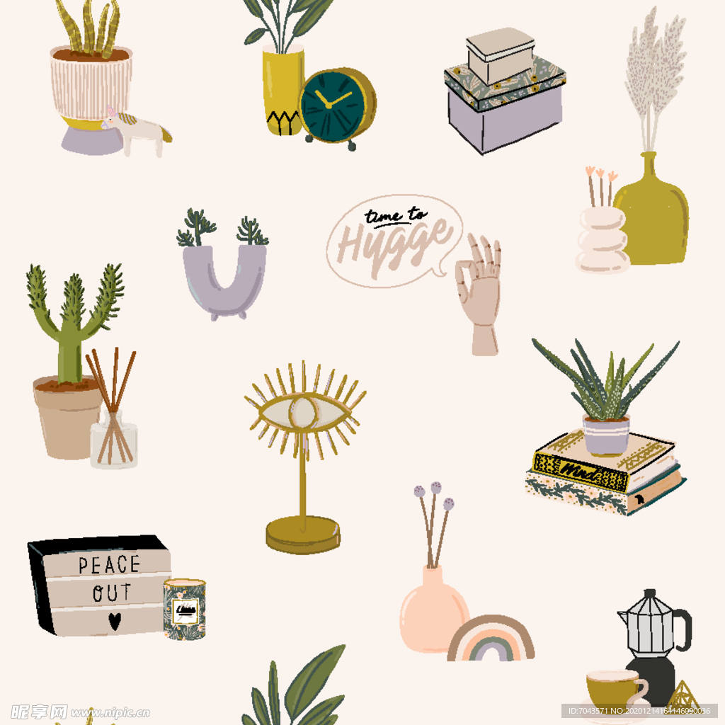 居家植物生活图标