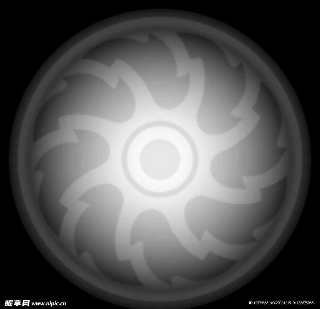 纽扣贴图纹理置换贴图3D