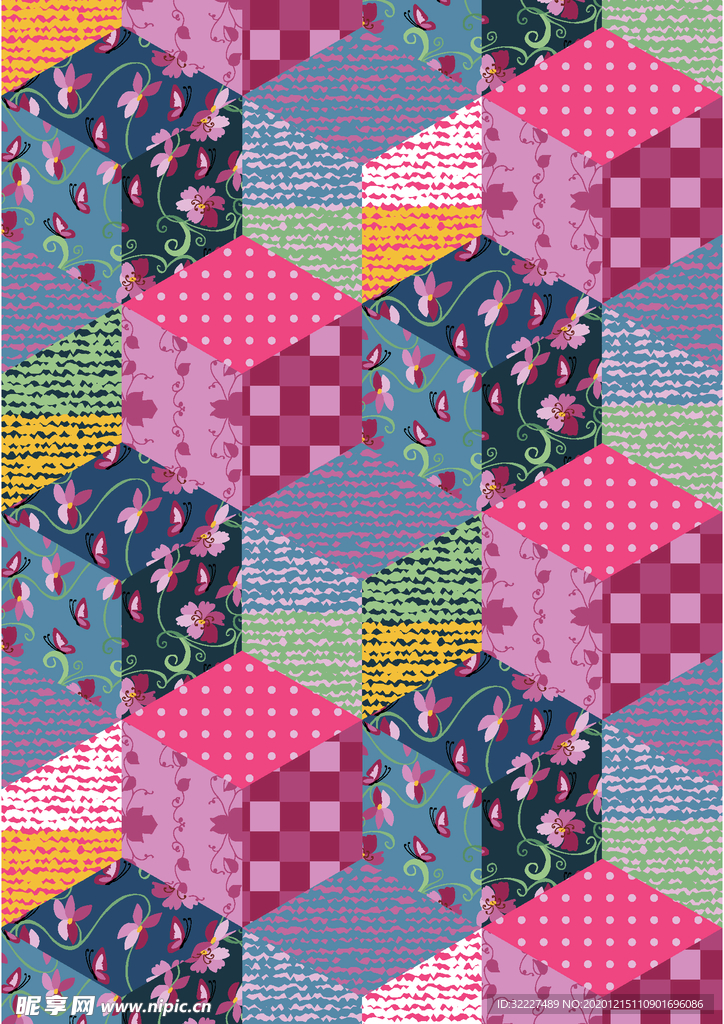 格子 几何 拼接