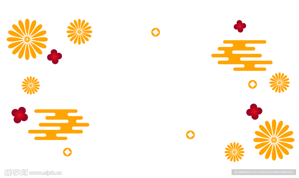中国风金色祥云PNG免扣素材